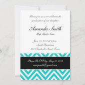 2013年王水ティール（緑がかった色）の大学院 招待状 (裏面)