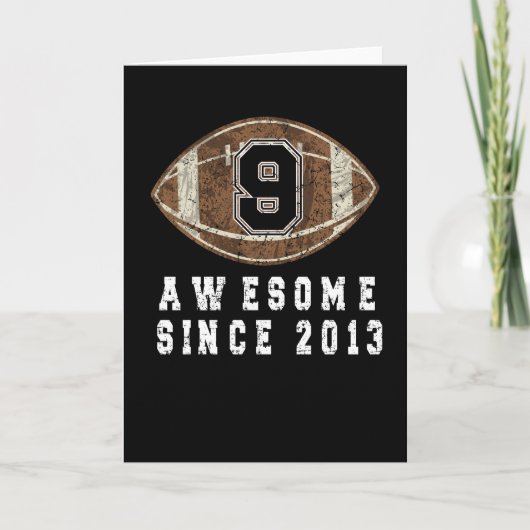 2013年生まれの9歳のサッカーボールボーイ カード (正面)