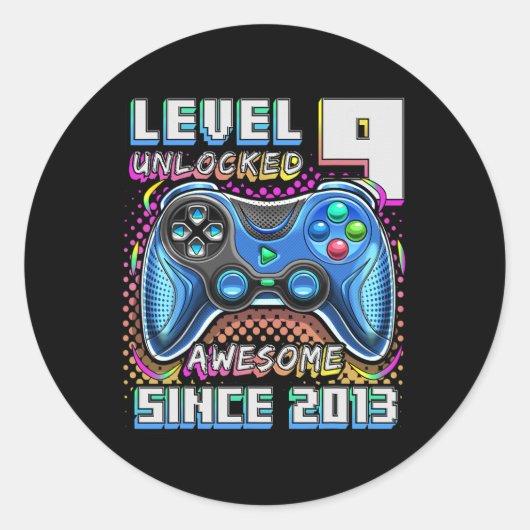 2013年素晴らしアンロック・ゲーム第9誕生日Bo ラウンドシール (正面)
