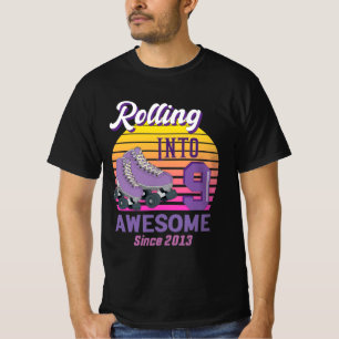 2013年転がローラースケート5位からレトロ9入り Tシャツ