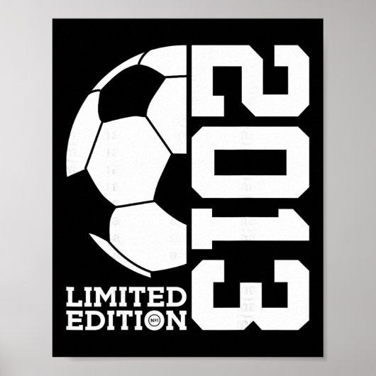 2013年限定12歳の誕生日サッカー ポスター (正面)