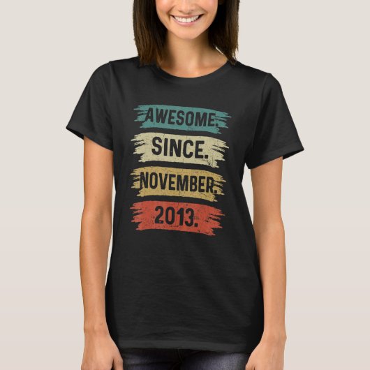 2013年11月9素晴らし日誕生9歳 Tシャツ (正面)