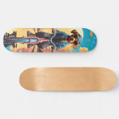 2013年12月11日(土)に自転車に乗るイヌ スケートボード (横)