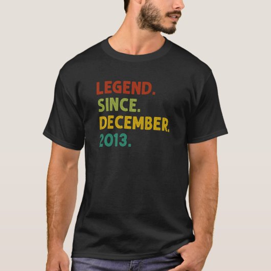 2013年12月9日誕生以来9歳の伝説 Tシャツ (正面)