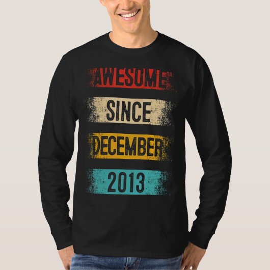 2013年12素晴らし月9日生誕生以来9歳 Tシャツ (正面)