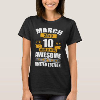 2013年3月10日誕生日1 Tシャツ
