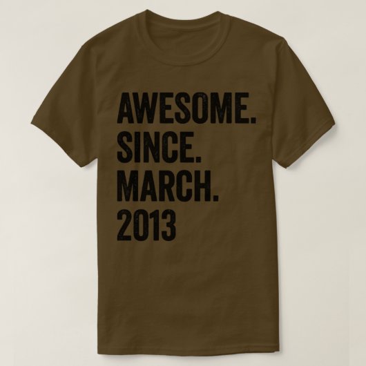 2013年3素晴らし月10誕生日から10年 Tシャツ (デザイン正面)
