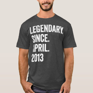 2013年4月から10年の伝説10誕生日1 Tシャツ