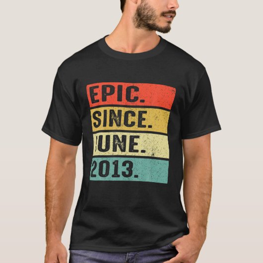 2013年6月以来9歳の叙事詩9誕生日ギフト Tシャツ (正面)