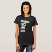 2013年6月以来9歳9誕生日驚き Tシャツ (正面フル)