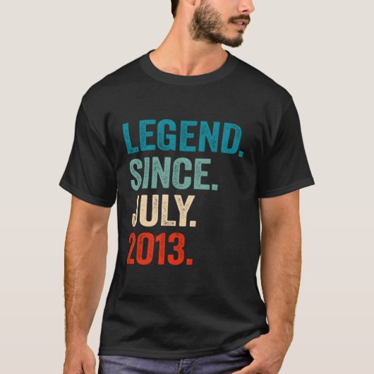2013年7月以来10番目の伝説 Tシャツ (正面)