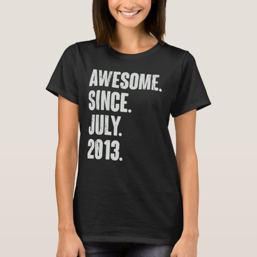 2013年7月以来9歳9素晴らし誕生日 Tシャツ (正面)