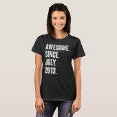2013年7月以来9歳9素晴らし誕生日 Tシャツ (正面フル)
