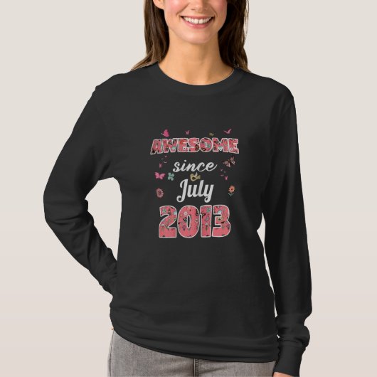 2013年7月以素晴らし降2013年7月誕生日 Tシャツ (正面)