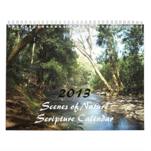 2013年 自然の風景 聖書 カレンダー