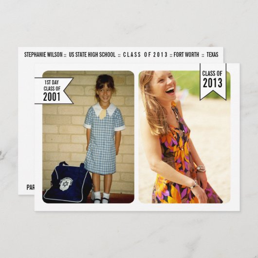 2013年Young & Old Photo Sharite Class of 2013 Card（ 招待状 (正面/裏面)