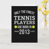2013生まれ年テニス選手第8誕生日ギフト カード (黄色い花)