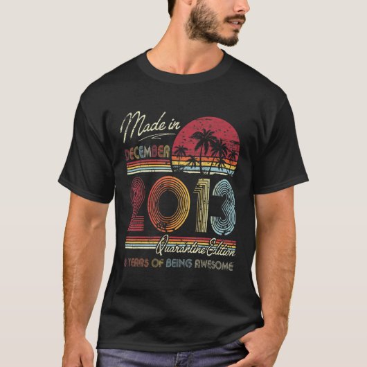 2013生まれ年12月8日第2回検疫隔日 Tシャツ (正面)
