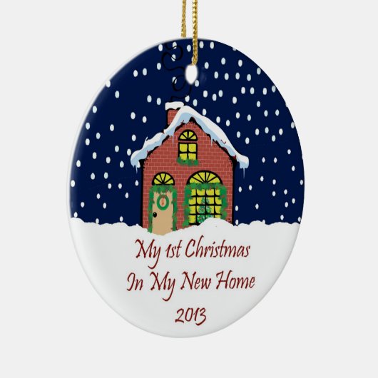 2013私の新しい家のクリスマス セラミックオーナメント (右)