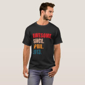2013素晴らし年4月以パーソナライズされた降 Tシャツ (正面フル)