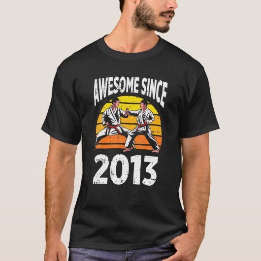 2013素晴らし年9誕生日9歳から空手 Tシャツ (正面)
