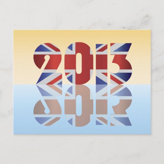 2013英国イングランド連合ジャック国旗 ポストカード (正面)