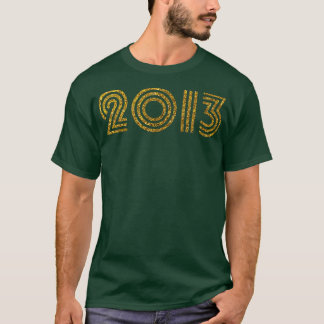 2013誕生年グリッター効果 Tシャツ