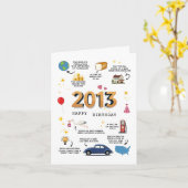 2013誕生日カード(息子または娘) カード (黄色い花)
