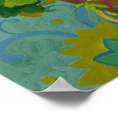 2013赤と白年ポットのゲラニウム ポスター (角)