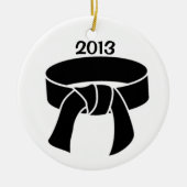 2013黒帯のオーナメント セラミックオーナメント (正面)