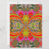 2013 エレガントな赤のオリジナル結婚式招待状 招待状 (裏面)