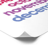 2013 カレンダーポスター - ホワイト ポスター (角)