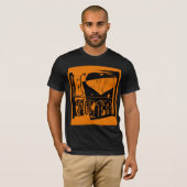 2013 – 黒とオレンジのヴィンテージ- Tシャツ (正面フル)