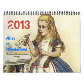 2013 Alice in Wonderland Calendar カレンダー (カバー)