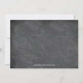 2013 Chalkboard 2枚の写真卒業パーティー招待状 招待状 (裏面)