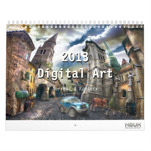 2013 Digital Surreal & Data Art - Wall Calendar カレンダー (カバー)