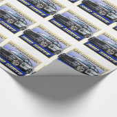 2014ごまかしの充電器のパトカー1 ラッピングペーパー (角)
