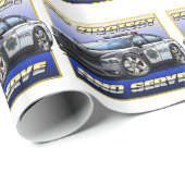 2014ごまかしの充電器のパトカー1 ラッピングペーパー (ロールコーナー)