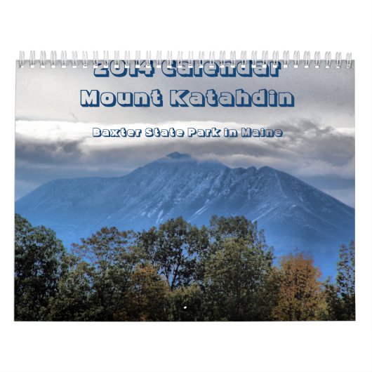 2014の山のKatahdinのカレンダー カレンダー (カバー)