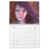 2014の混合メディアの女性ポートレート カレンダー (1月 2026)