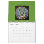 2014の神聖な円の曼荼羅の芸術のカレンダー カレンダー (2月 2026)