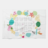 2014カスタマイズ年カレンダーキッチントーウェ キッチンタオル (横)