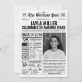 2014カスタム年新聞紙誕生日カードのトレンド シーズンカード (正面)