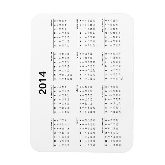 2014カレンダー冷蔵庫用マグネット マグネット (縦)