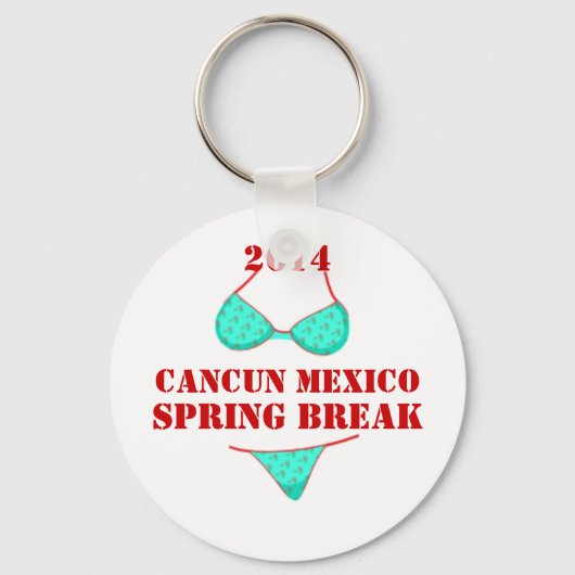 2014カンクンメキシコ春休み土産キーチェーン キーホルダー (正面)
