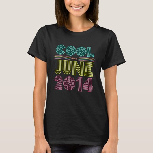 2014クール年6月9日の誕生日パーティー男女 Tシャツ (正面)