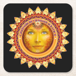 2014グリーンズボロサマー至フェスティバルキープサケ スクエアペーパーコースター