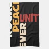 2014ラブロックピースアートプリント キッチンタオル (縦)