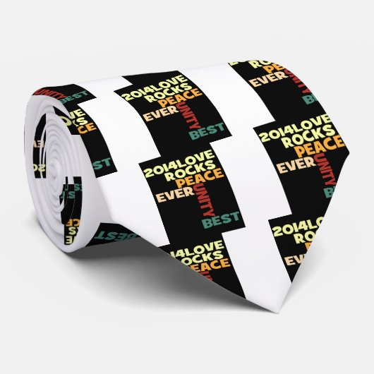 2014ラブロックピースアートプリント ネクタイ (ロール)