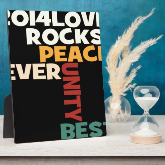 2014ラブロックピースアートプリント フォトプラーク (側面)